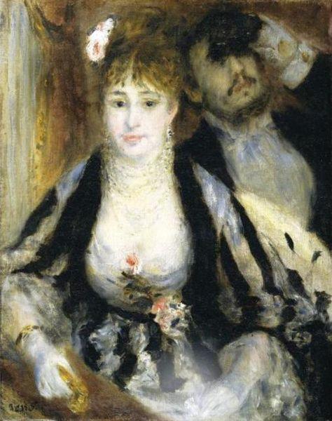 Pierre Auguste Renoir La loge or lavant scene Norge oil painting art